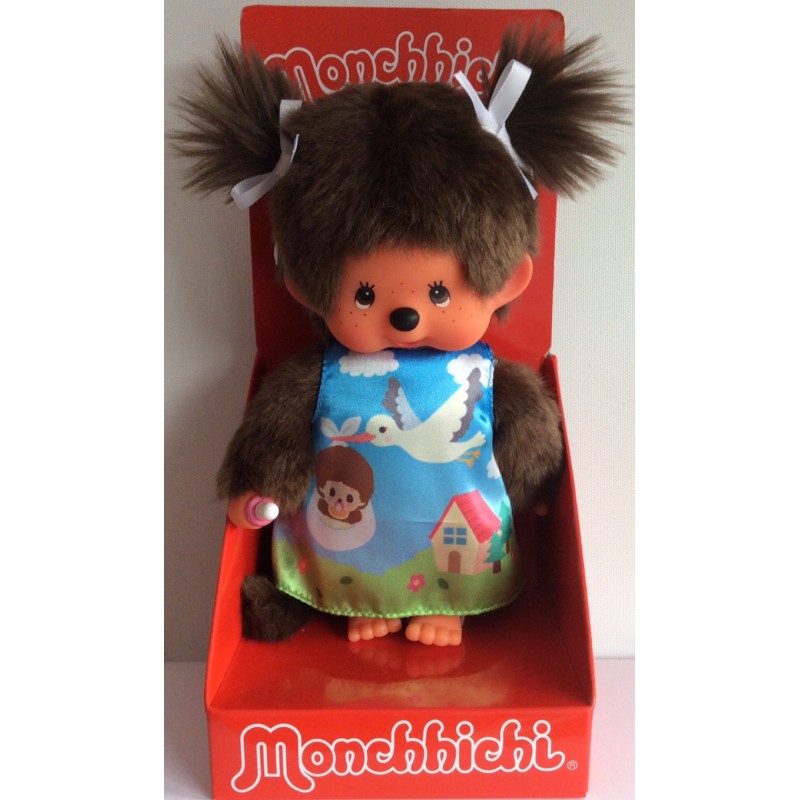 Monchhichi, Meisje Ooievaar (20cm)