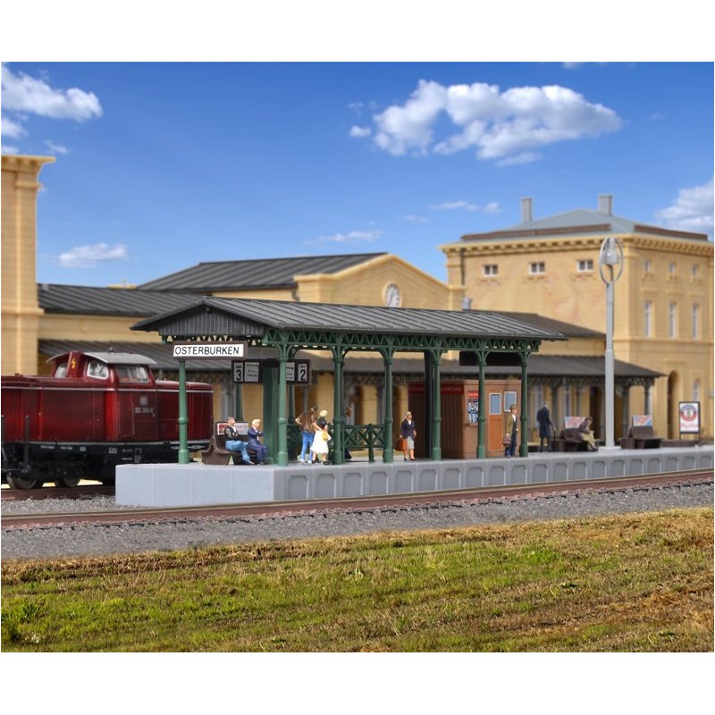 Kibri Perron met LED-verlichting, N 1:160