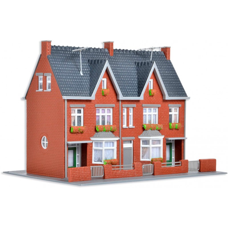 Kibri Huis Bussardstraat in Geleen, HO 1:87