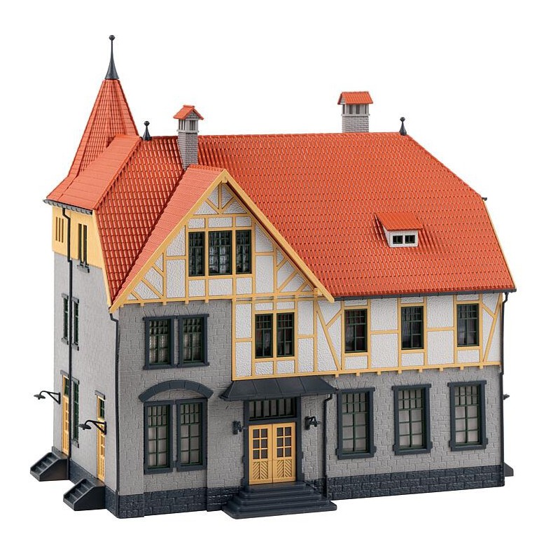 Faller, Gemeentehuis met brandweergarage, 1:87 H0