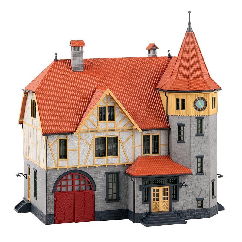 Faller, Gemeentehuis met brandweergarage, 1:87 H0