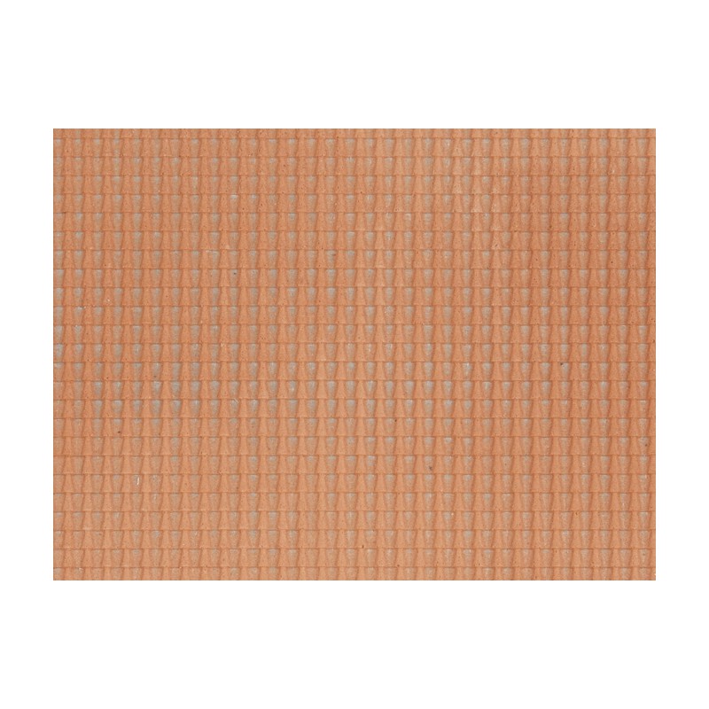 3D structuurfolie dakpannen, rood,  Noch