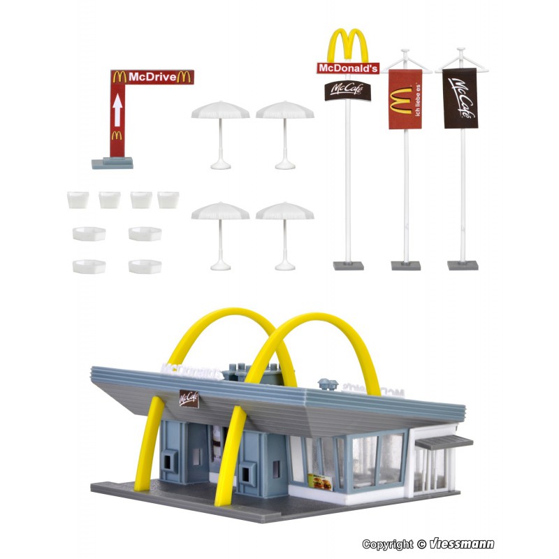 Vollmer, McDonald`s fast food restaurant with McDrive, N 1:160
