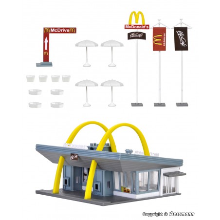 Vollmer, McDonald`s fast food restaurant with McDrive, N 1:160