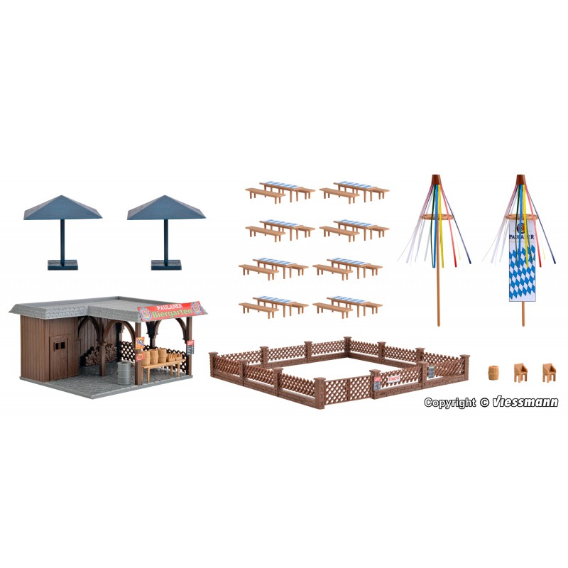 Vollmer, Biertuin met accessoires, HO 1:87