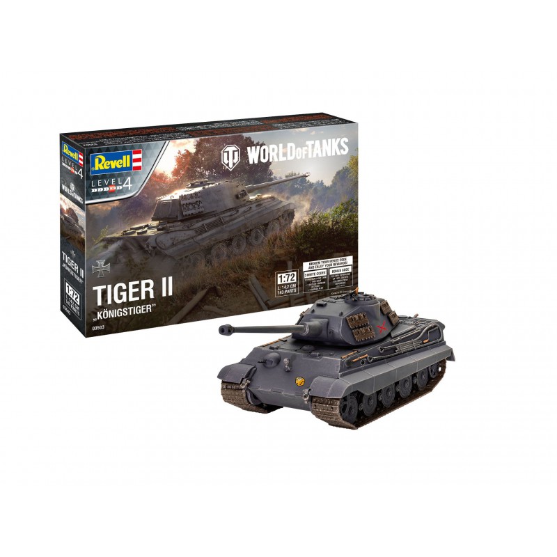 Tiger II Ausf. B "Königstiger" "World of Tanks" 1:72, Revell