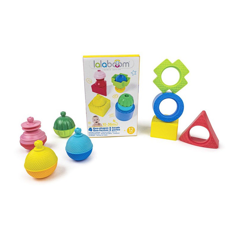 lalaboom Vormen en Educatieve Kralen (12st)