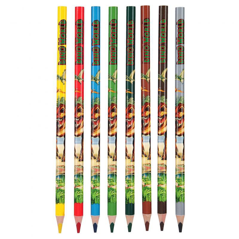 Dino World kleurboek met potloden