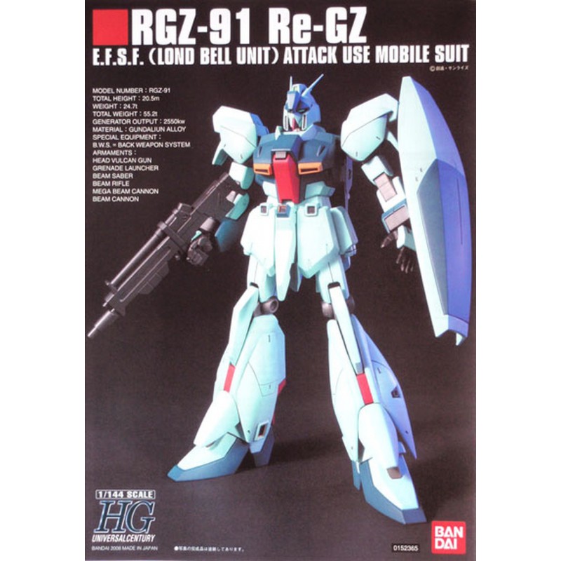 Gundam: RGZ-91 Re-GZ 1:144, Bandai