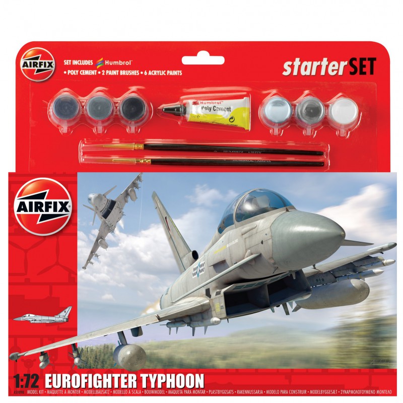Eurofighter Typhoon 1:72, Starter set, Airfix