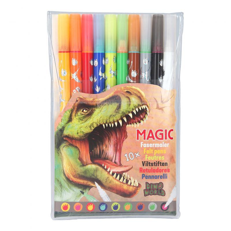 Dino World magic dubbele stiften 10 stuks