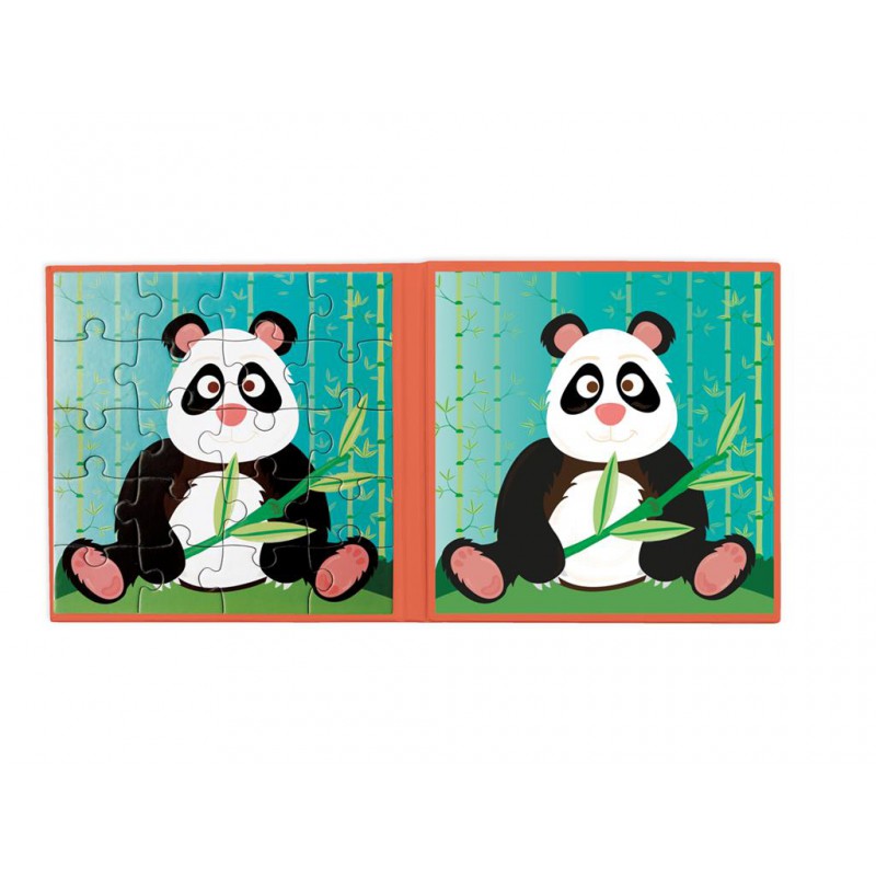 Magnetic puzzle to go: panda, Scratch