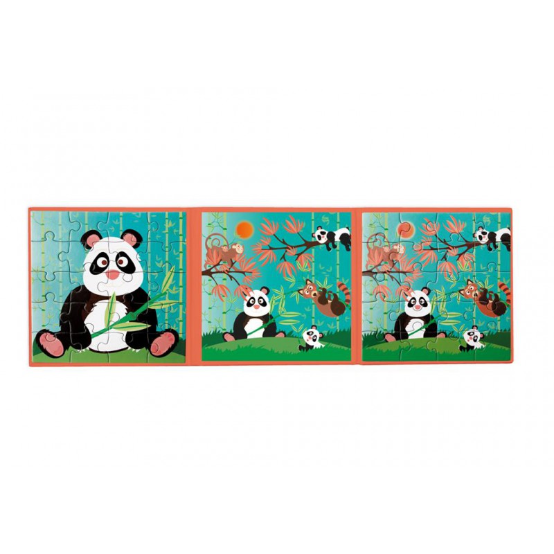 Magnetic puzzle to go: panda, Scratch