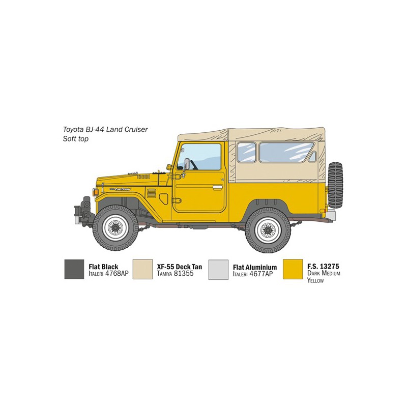 Toyota BJ44 Land Cruiser 1:24, Italeri