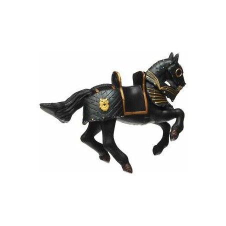 Papo 39276  Paard zwart met uitrusting