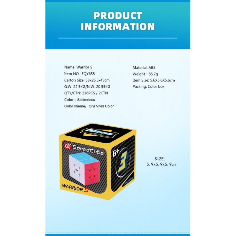 QiYi Warrior S 3x3x3