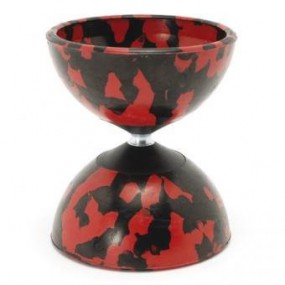 Arlequin Medium Rood/Zwart - Diabolo, Mr. Babache