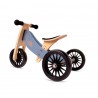 Kinderfeets Houten Loopfiets & Driewieler - Tiny Tot Blauw