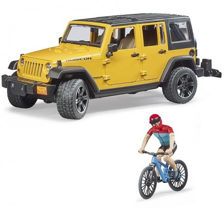 Bruder - Jeep Wrangler met Biker