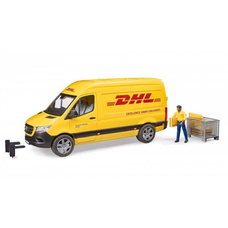 Bruder - DHL Sprinter Bestelauto met Figuur