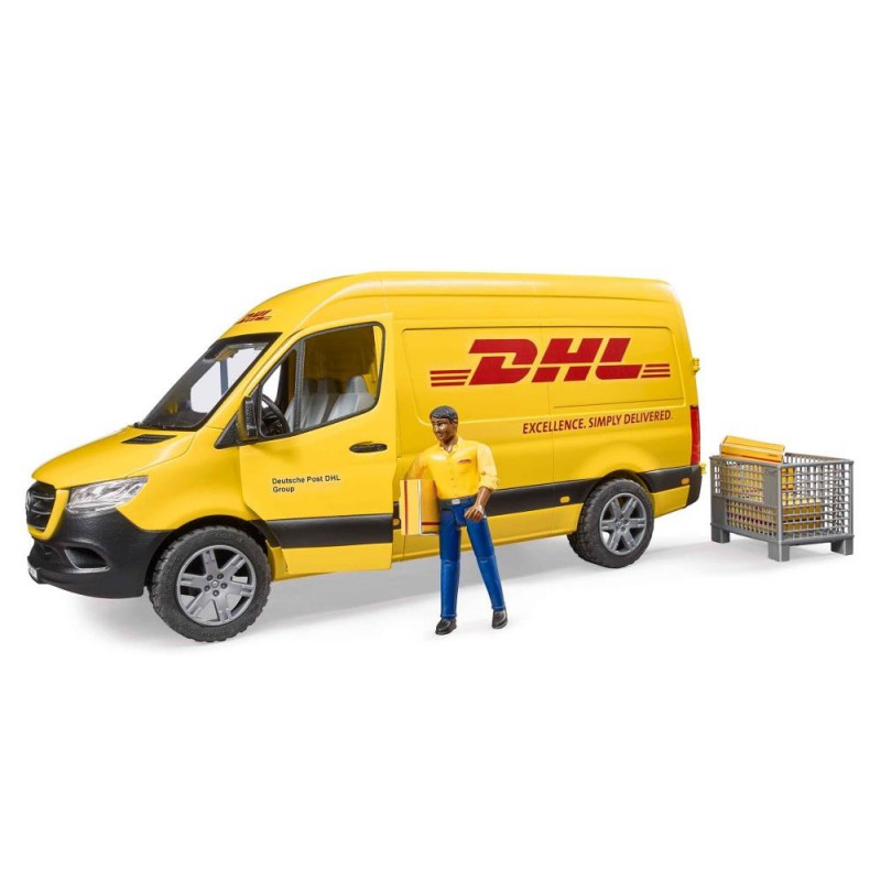 Bruder - DHL Sprinter Bestelauto met Figuur