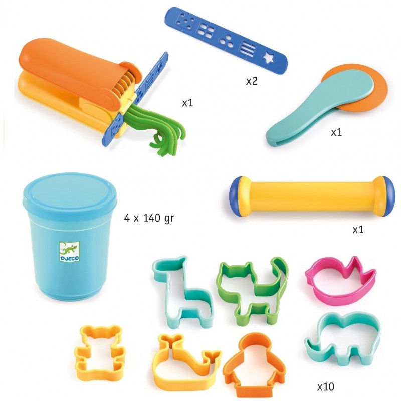 Kleiset 4 Potjes + Accesoires, Djeco