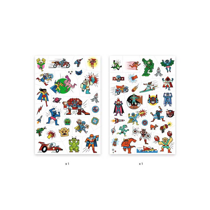 Tatoeages: Helden & Schurken, Djeco