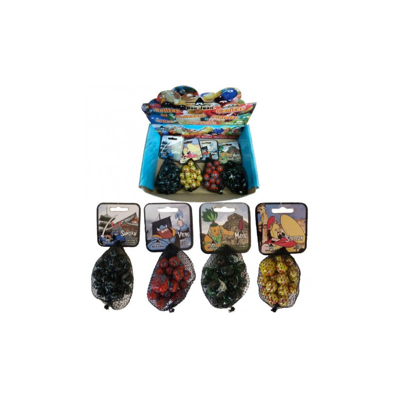 Knikkers - Mayan-Samurai-Spartan-Viki, Assorti