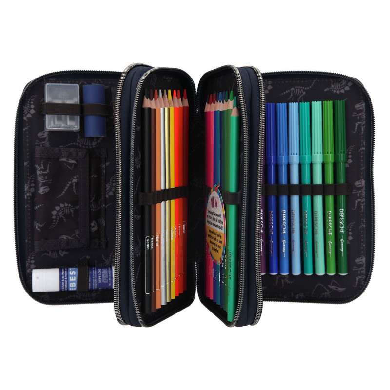 Dino World 3-vaks Etui T-Rex, Depeche