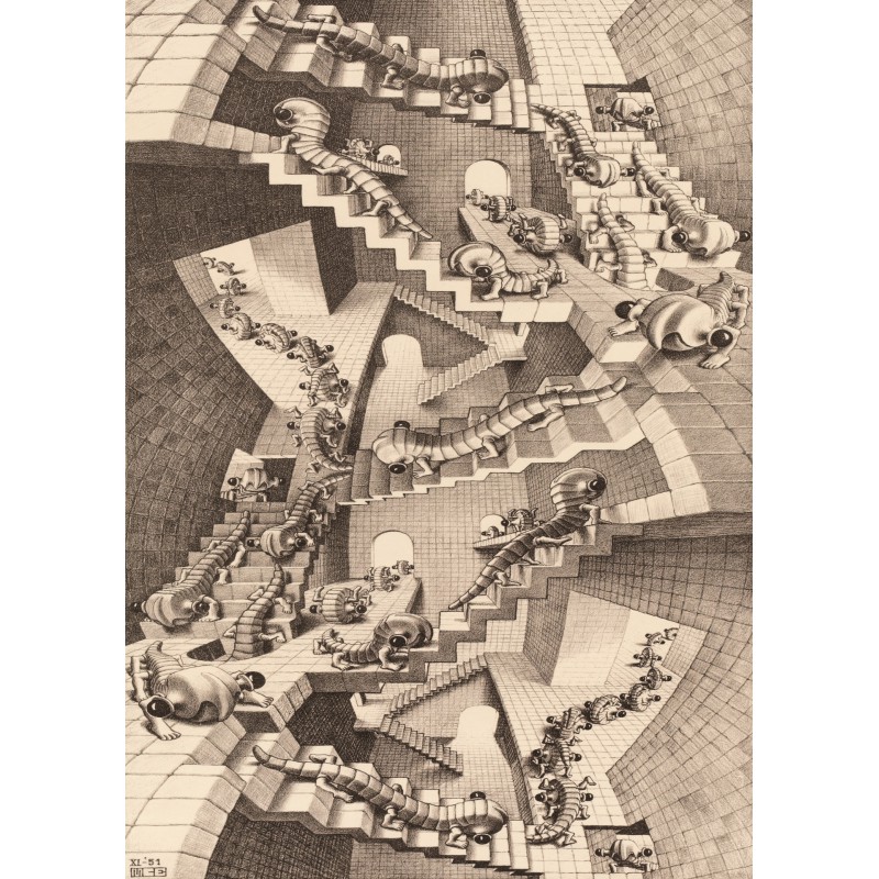 The House of Stairs - M.C. Escher 1000stukjes Puzzelman
