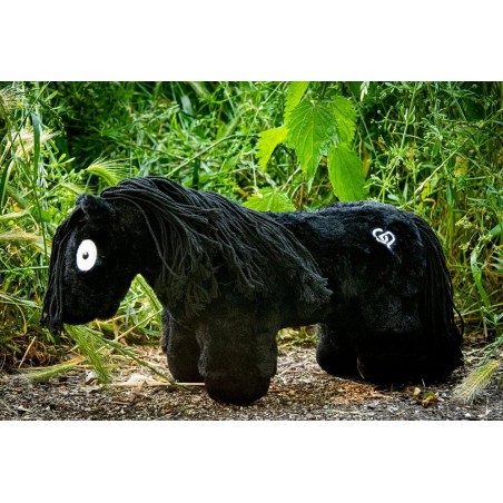 Crafty Ponies - Paarden Knuffel, Zwart/Zwart