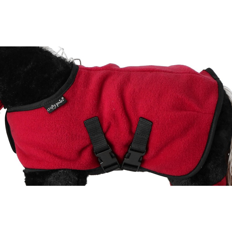 Crafty Ponies - Fleecedeken Rood