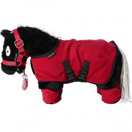 Crafty Ponies - Fleecedeken Rood Crafty Ponies - Fleecedeken Rood