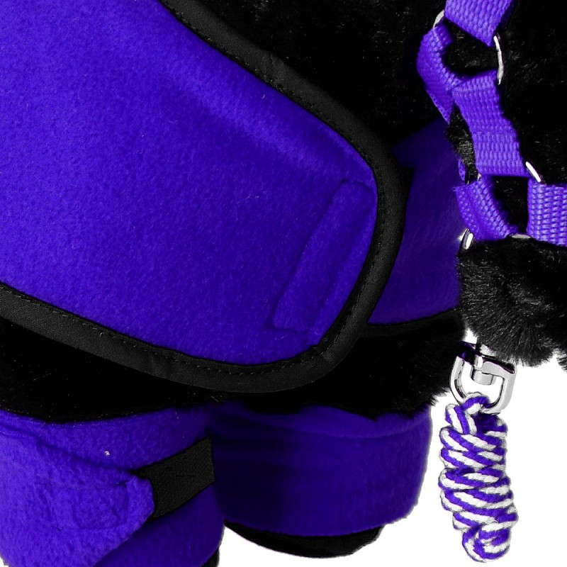 Crafty Ponies - Fleecedeken Paars