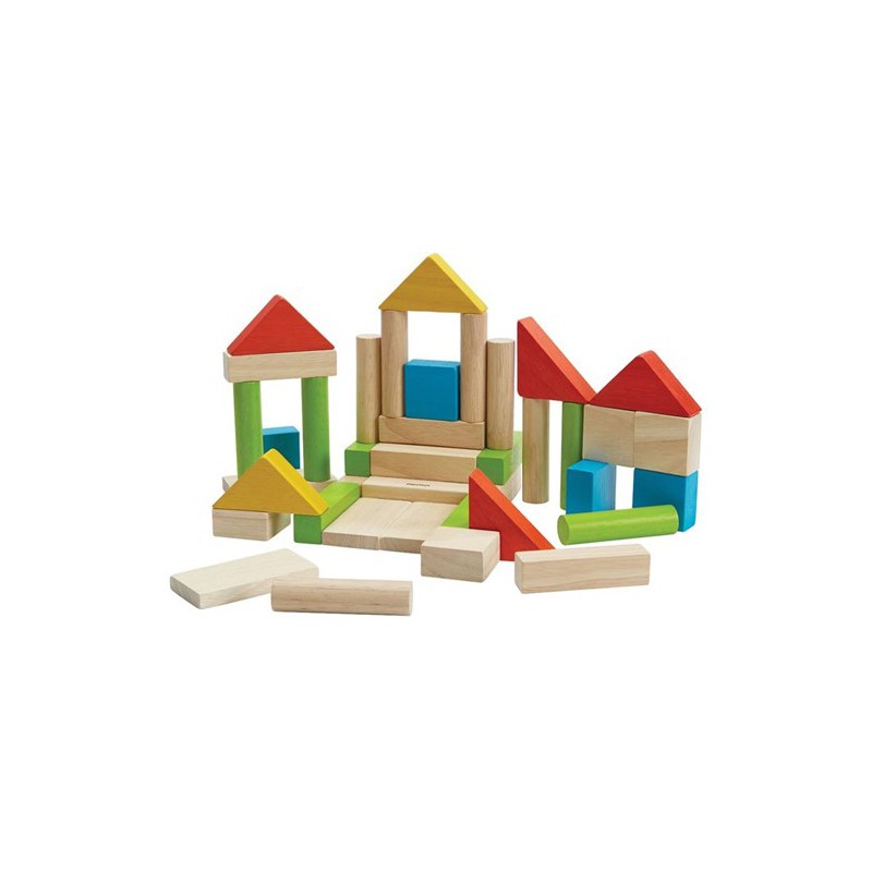 Plantoys, Colorful 40 Unit Blocks