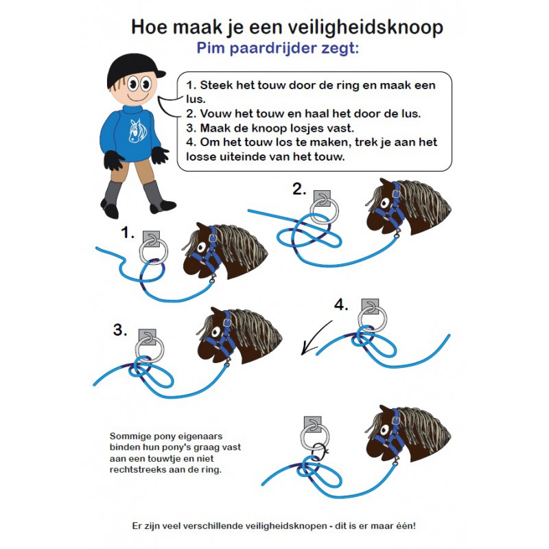 Crafty Ponies - Halstertouw blauw