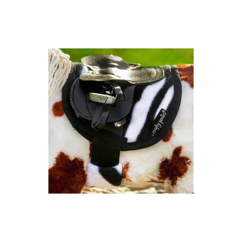 Crafty Ponies - Zadeldek en singelhoes Zebra