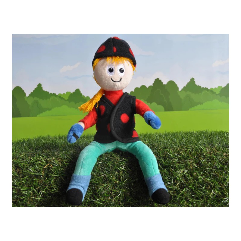 Crafty Ponies - Cap en vest zwart met rode stip