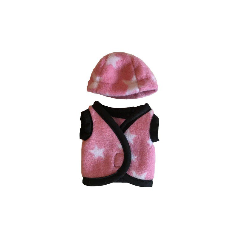 Crafty Ponies - Cap en vest roze ster