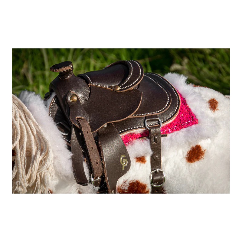 Crafty Ponies -  Sjabrak western zadelpad onderlegger roze