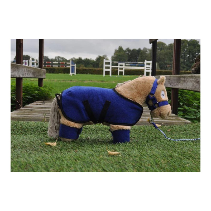 Crafty Ponies -  Fleecedeken set Blauw