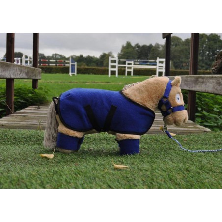 Crafty Ponies -  Fleecedeken set Blauw