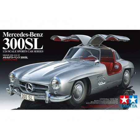 Mercedes-Benz 300SL Zilver 1:24, Tamiya