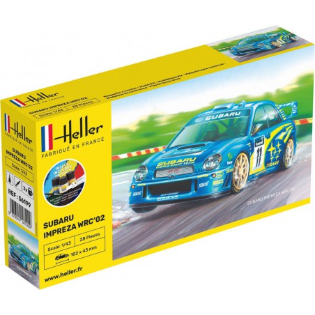 Subaru Impreza WRC"02 1:43 Starter Kit, Heller