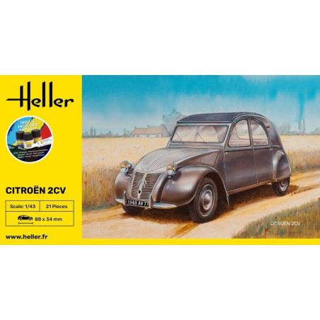 Citroën 2CV 1:43 Starter Kit, Heller