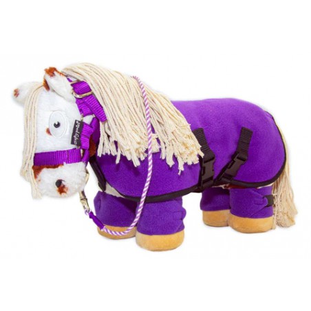 Crafty Ponies -  Fleecedeken set Paars