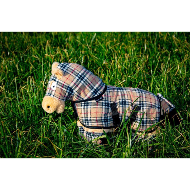 Crafty Ponies - Knuffeldeken Set Geblokt