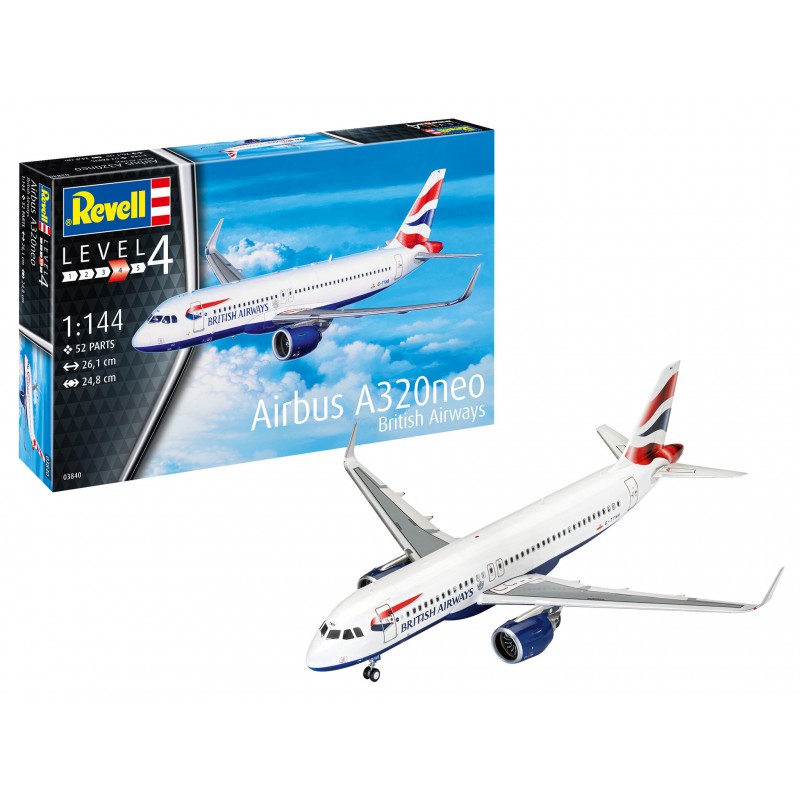 Airbus A320neo British Airways 1:144, Revell