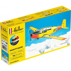 SAAB 91 Safir 1:72 Starter Kit, Heller