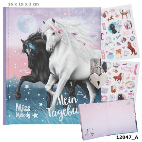 Miss Melody  dagboek met stickers, Depesche